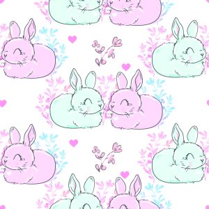 Papier Peint Lapins Doux – Image 1