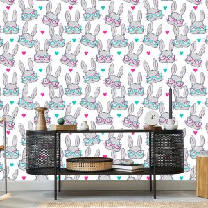 Papier Peint Lapins À Lunettes – Image 5
