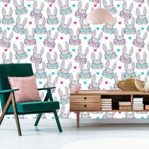 Papier Peint Lapins À Lunettes – Image 6