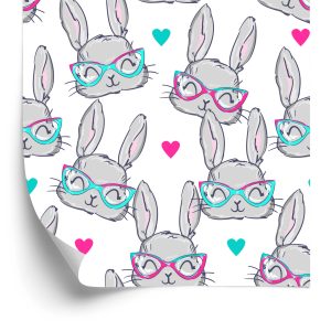 Papier Peint Lapins À Lunettes – Image 2