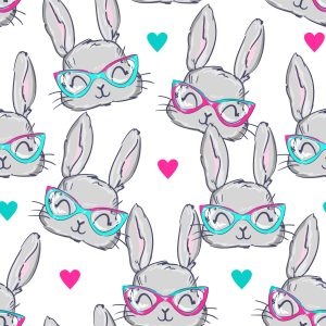 Papier Peint Lapins À Lunettes – Image 1