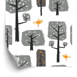 Papier Peint Arbres Forestiers Naturels Pour Chambre De Bébé – Image 2