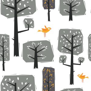 Papier Peint Arbres Forestiers Naturels Pour Chambre De Bébé – Image 1