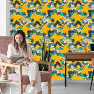 Papier Peint Graffiti Jaune – Image 7