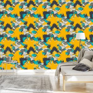 Papier Peint Graffiti Jaune – Image 3