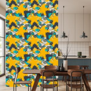 Papier Peint Graffiti Jaune – Image 4