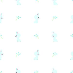 Papier Peint Lapins Bleus – Image 1