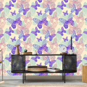 Papier Peint Papillons Colorés De La Nature Pour La Cuisine – Image 5