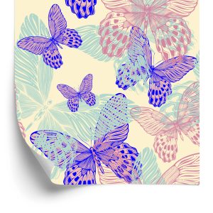 Papier Peint Papillons Colorés De La Nature Pour La Cuisine – Image 2