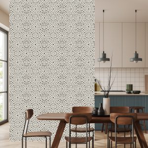 Papier Peint Mur Élégant Mosaïque Salon Bureau – Image 4