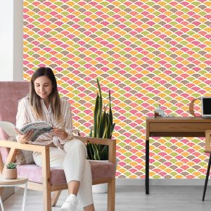 Papier Peint Motifs Rétro Colorés – Image 7