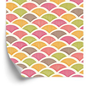 Papier Peint Motifs Rétro Colorés – Image 2