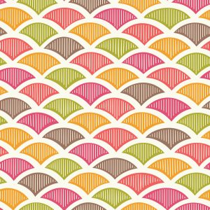 Papier Peint Motifs Rétro Colorés – Image 1