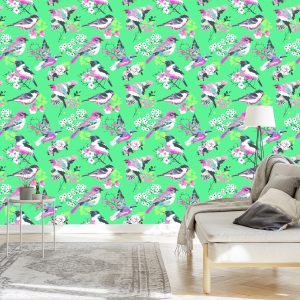 Papier Peint Oiseaux Multicolores – Image 3