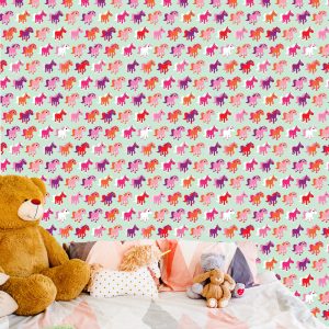 Papier Peint Chambre Chevaux Colorés Filles – Image 6