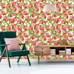 Papier Peint Roses Avec Des Tiges – Image 6
