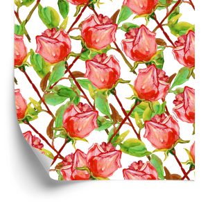 Papier Peint Roses Avec Des Tiges – Image 2