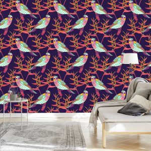 Papier Peint Oiseaux Colorés – Image 3