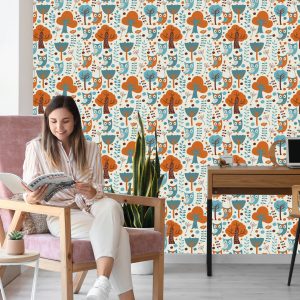 Papier Peint Pour Les Enfants - Hiboux Colorés – Image 7