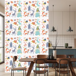 Papier Peint Pour Les Enfants - Adorables Animaux De La Forêt – Image 4