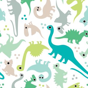 Papier Peint Les Dinosaures À Pois Colorés Une Chambre De Garçon – Image 1
