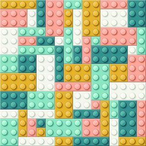 Papier Peint Blocs Pastel Pour Chambre De Garçon – Image 1