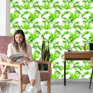 Papier Peint Feuilles Vertes – Image 7