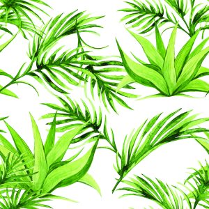 Papier Peint Feuilles Vertes – Image 1