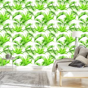 Papier Peint Feuilles Vertes – Image 3