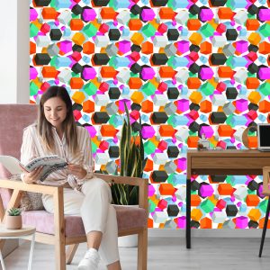 Papier Peint Cubes Colorés - Effet 3D – Image 7