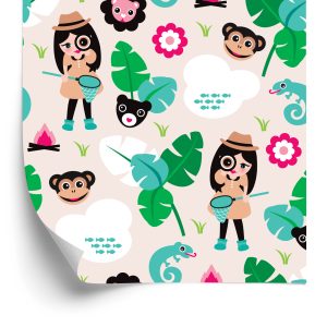 Papier Peint Pour Les Filles, Animaux, Singe Vert – Image 2
