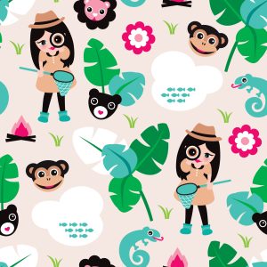 Papier Peint Pour Les Filles, Animaux, Singe Vert – Image 1