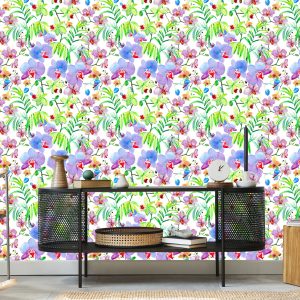Papier Peint Orchidées Orchidées Plantes Fleurs Pour Salon – Image 5