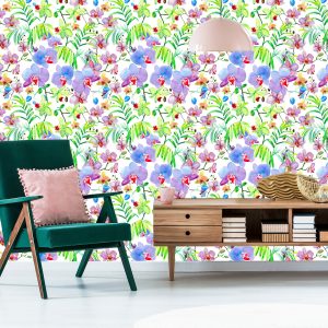 Papier Peint Orchidées Orchidées Plantes Fleurs Pour Salon – Image 6