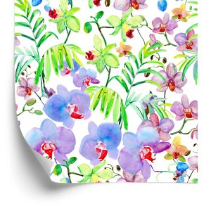 Papier Peint Orchidées Orchidées Plantes Fleurs Pour Salon – Image 2