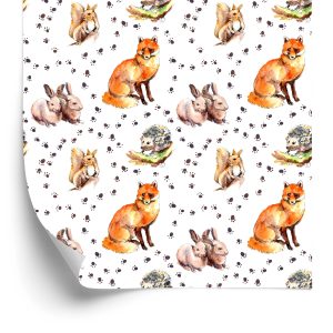 Papier Peint Pour Les Enfants - Animaux De La Forêt – Image 2