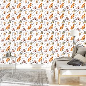 Papier Peint Pour Les Enfants - Animaux De La Forêt – Image 3