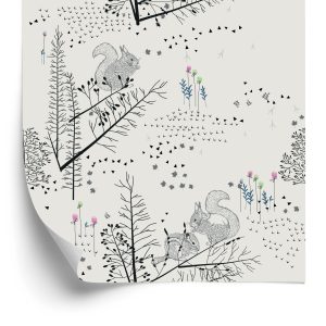 Papier Peint Écureuils Dans La Forêt – Image 2