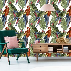 Papier Peint Perroquets Colorés – Image 6