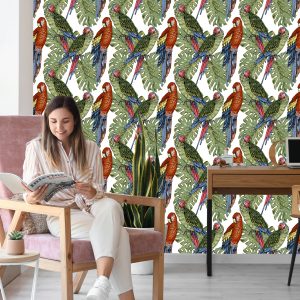 Papier Peint Perroquets Colorés – Image 7