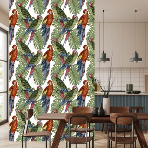 Papier Peint Perroquets Colorés – Image 4