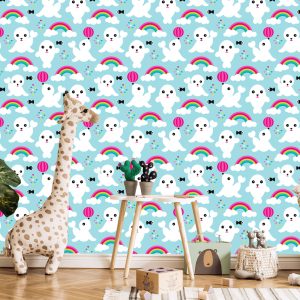 Papier Peint Phoques De Poisson, Ciel Arc-En-Ciel – Image 5