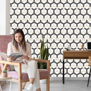 Papier Peint Géométrique - Hexagones – Image 7