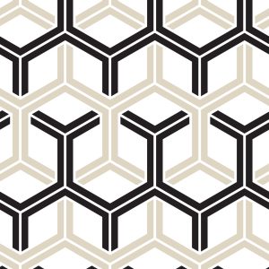 Papier Peint Géométrique - Hexagones – Image 1
