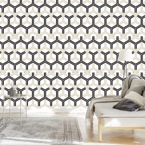 Papier Peint Géométrique - Hexagones – Image 3