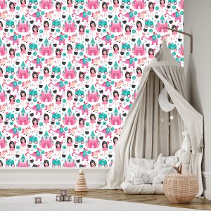 Papier Peint Pour Les Enfants, Les Fées, Les Licornes, Les Fleurs, Les Oiseaux – Image 3