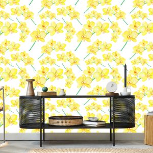 Papier Peint Fleurs, Plantes, Orchidées, Nature, Pour Salon – Image 5