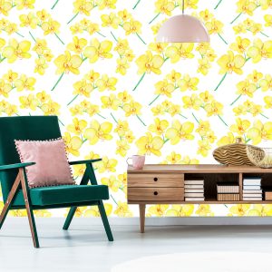 Papier Peint Fleurs, Plantes, Orchidées, Nature, Pour Salon – Image 6