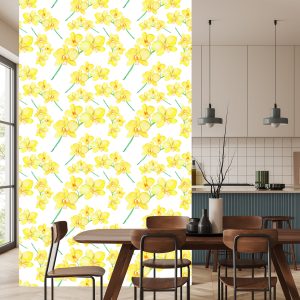 Papier Peint Fleurs, Plantes, Orchidées, Nature, Pour Salon – Image 4