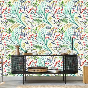 Papier Peint Plantes De Style Rétro – Image 5